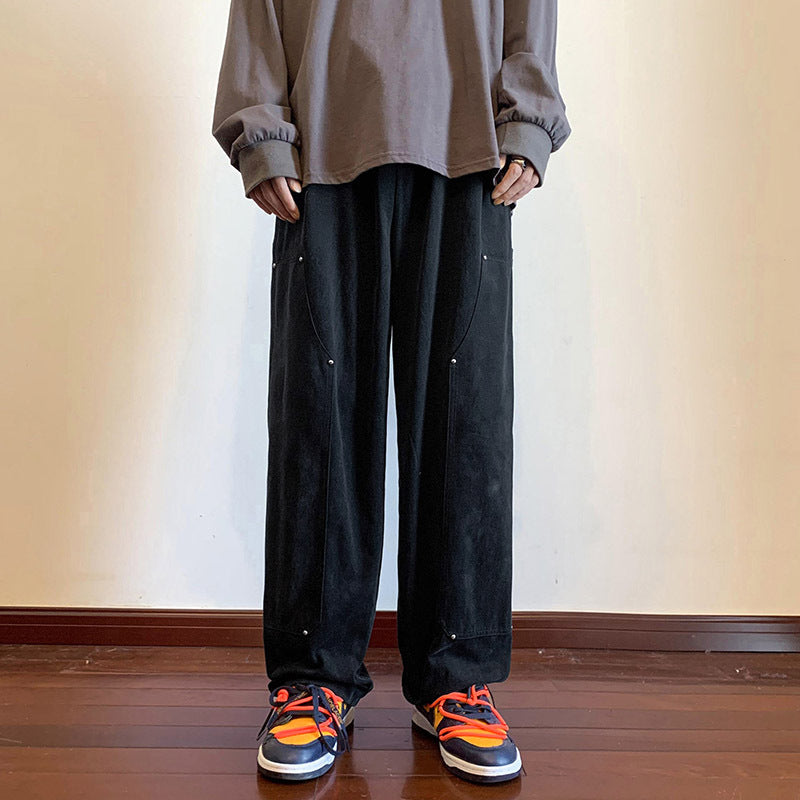 Loose Wide-leg Straight Pants