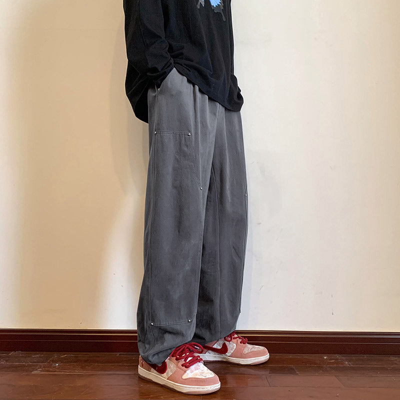 Loose Wide-leg Straight Pants