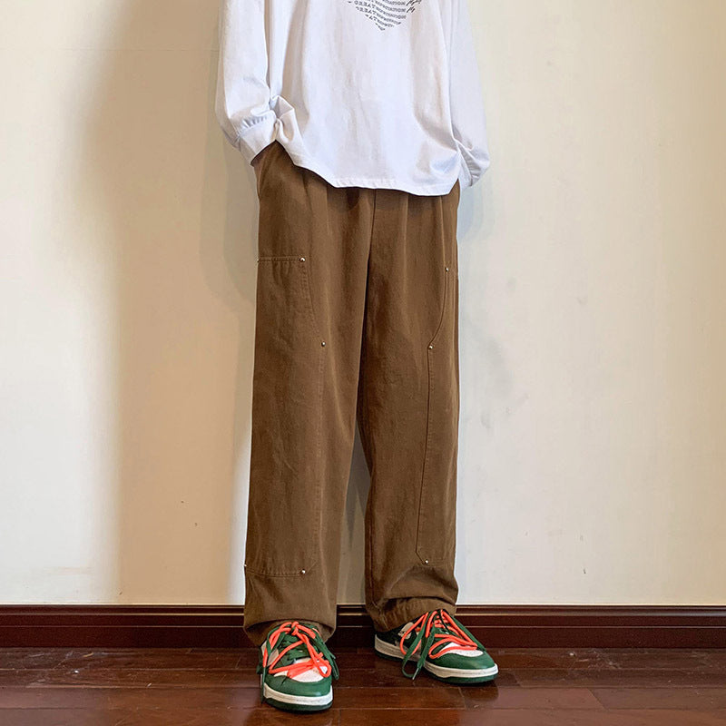 Loose Wide-leg Straight Pants